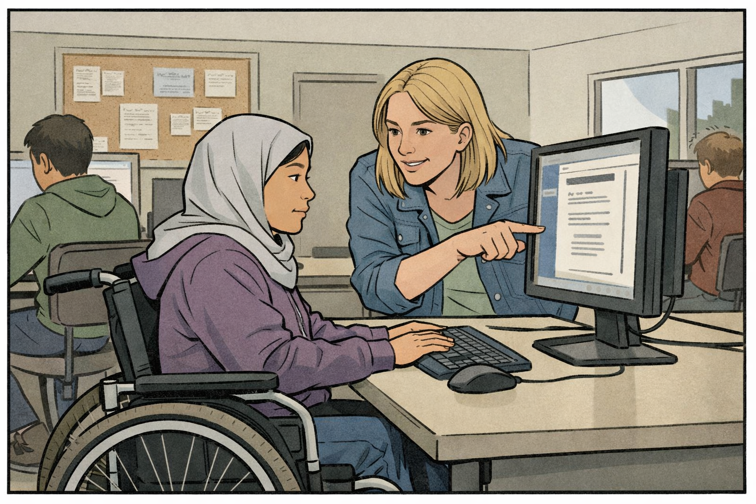 Step 1: A young person creates a character they identify with